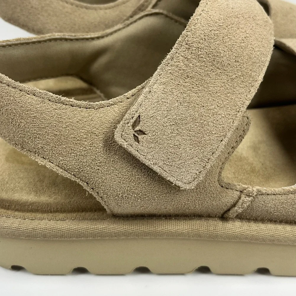 Koolaburra by UGG Tizz Platform Sandals Women's 11 Adjustable Desert Stone Suede